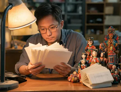 Collector support specialist checking series notes
